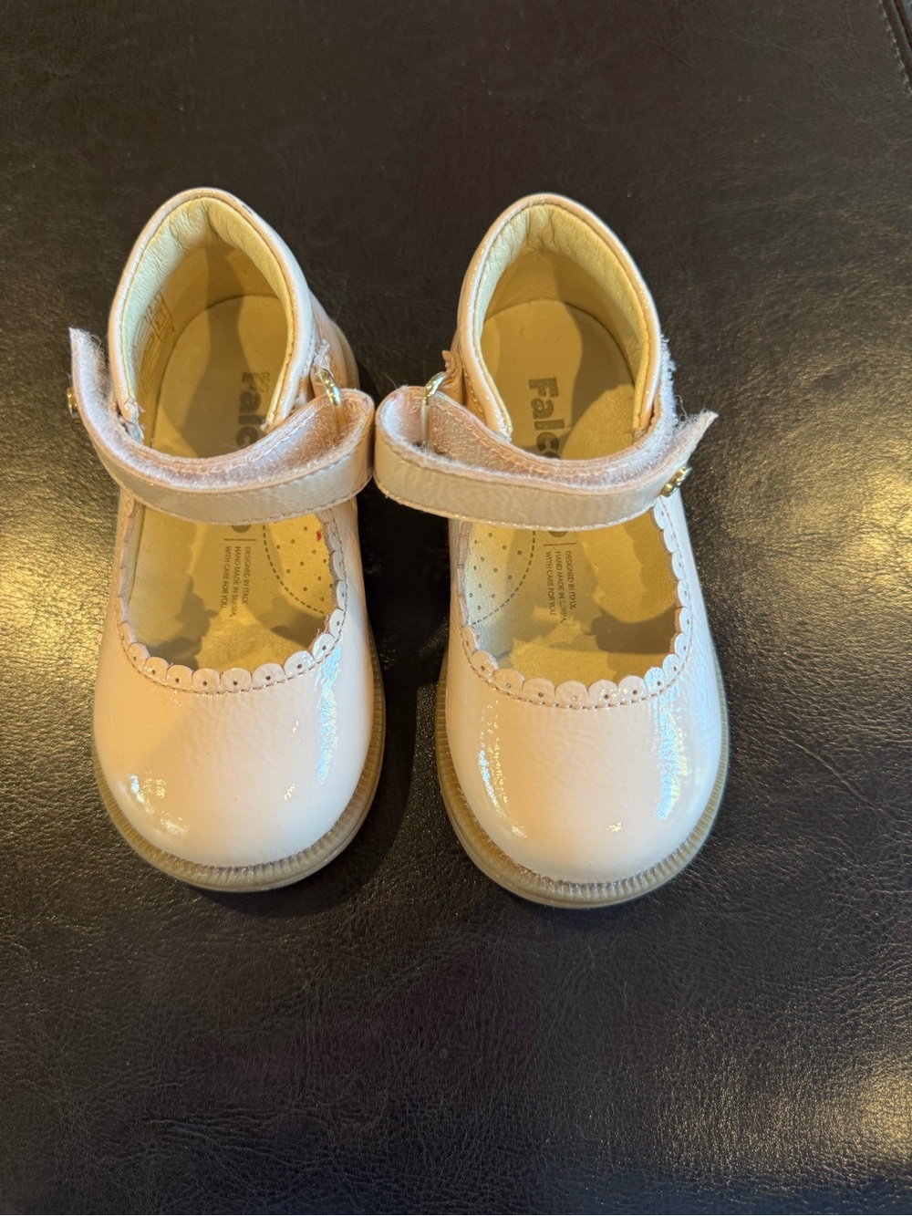 Girls' Patent Mary Jane Dress Shoes in Pale Pink -
